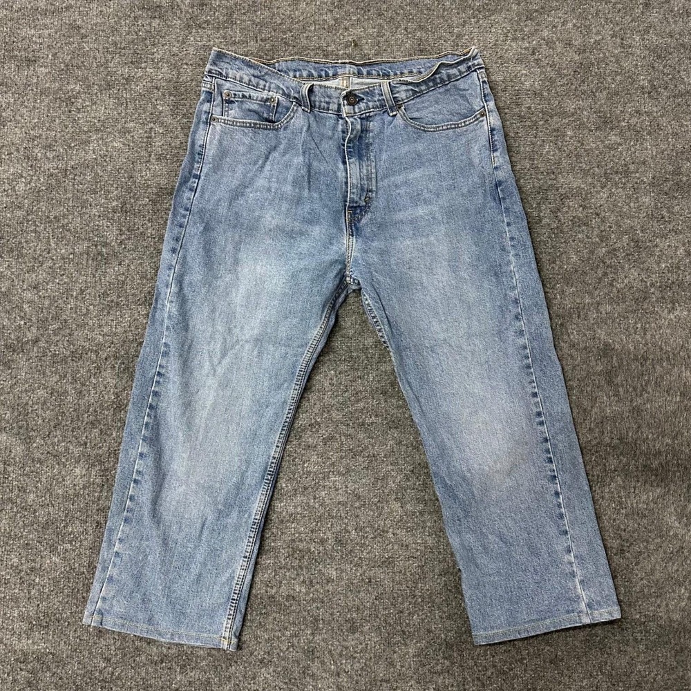 Levi's Jeans Mens Size 36x30 Light Wash 505 Regular Fit Straight Leg Denim Pants